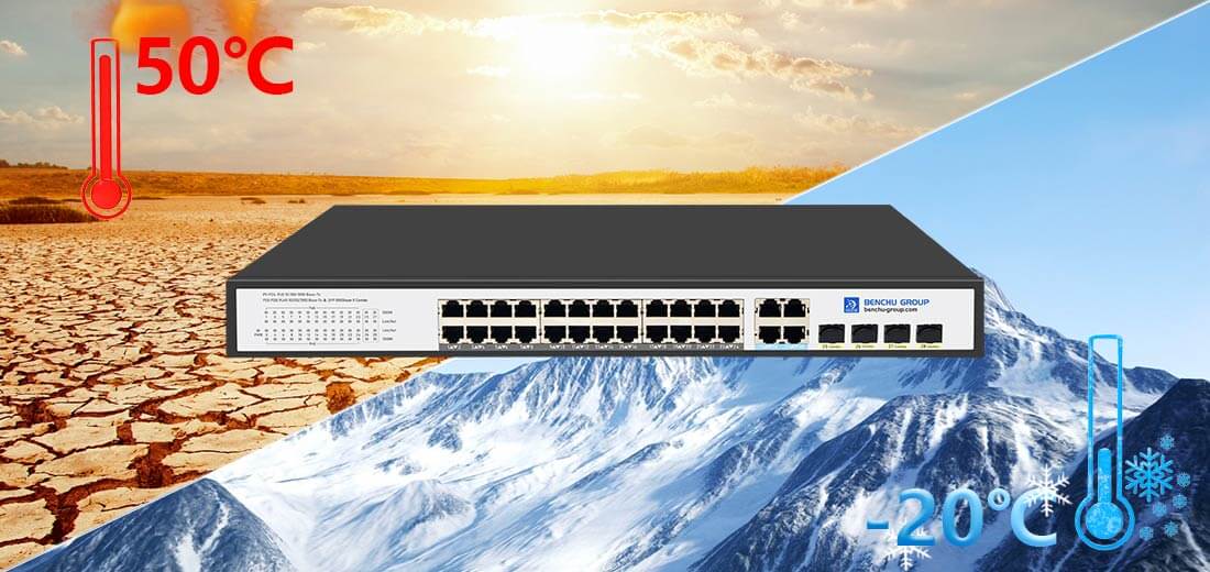 gigabit unmanaged poe+ switch 24 port with 4 gigabit RJ45/SFP Combo