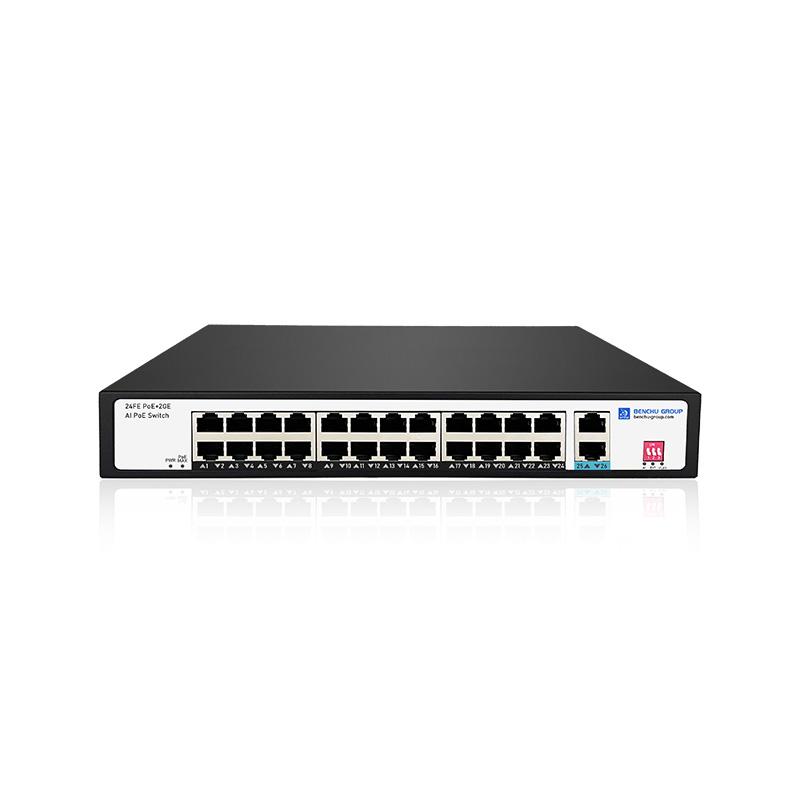 24 port 10/100 poe switch