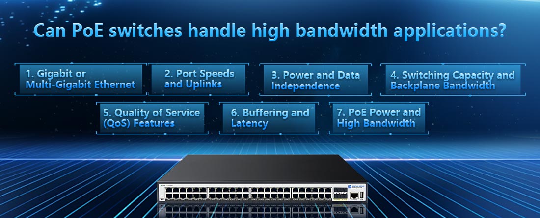 Can PoE switches handle high bandwidth applications?