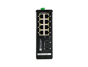 L2+ Managed 8 Port Gigabit Industrial PoE Switch with 2 SFP Uplink