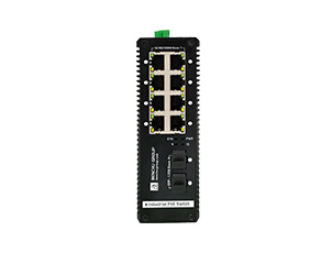 8 Port Gigabit Industrial Booster PoE Switch with 2 SFP Uplink