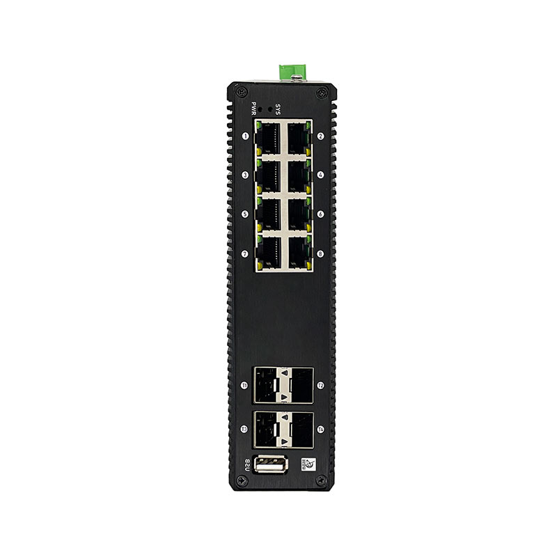 8 Port Industrial PoE Switch with 10G Uplink