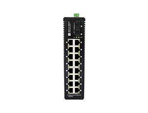 16 Ports Gigabit Industrial PoE+ Switch With 2 Gigabit SFP Uplink