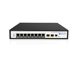 Managed 8 Port Ethernet Switch With 2-Gigabit SFP Uplink