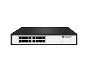 16 Ports Network Switch, 10/100/1000M，Rack Mount, Fanless Silent Design