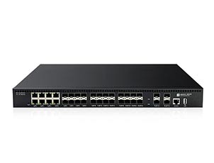 16 Gigabit SFP, 8 Gigabit RJ45/SFP Combo, 4-10G SFP+ Uplink