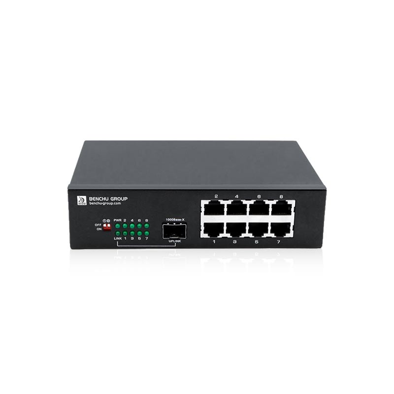 9 Port Gigabit Fiber to Ethernet Switch