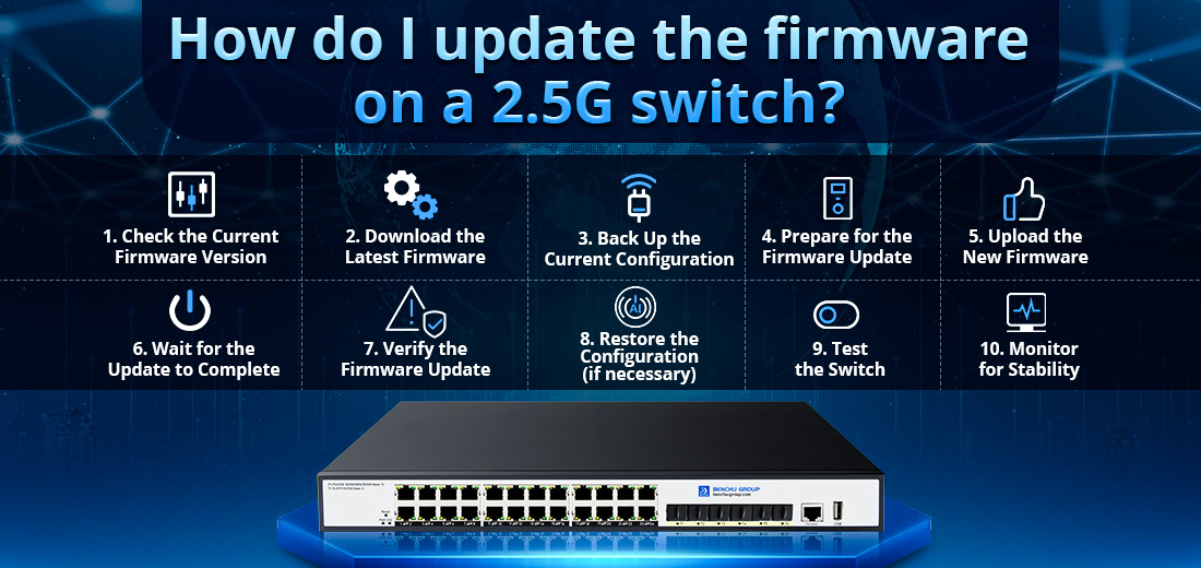 How do I update the firmware on a 2.5G switch