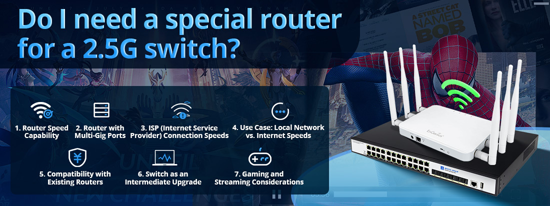 Do I need a special router for a 2.5G switch