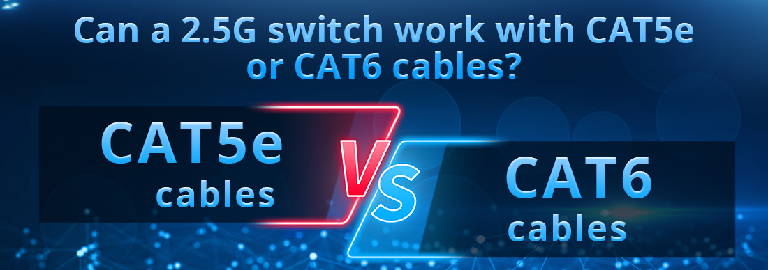 Can a 2.5G switch work with CAT5e or CAT6 cables