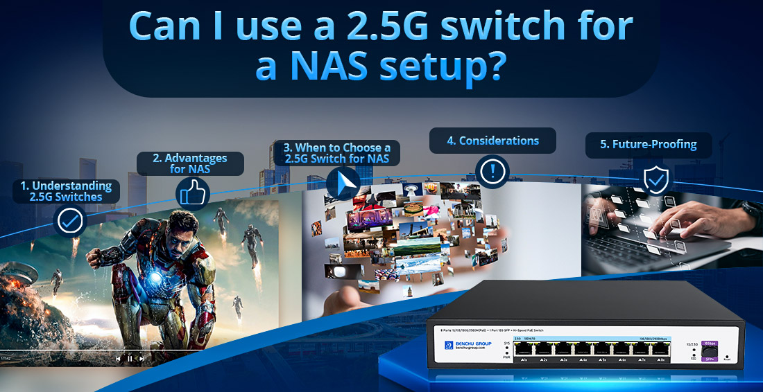 Can I use a 2.5G switch for a NAS setup