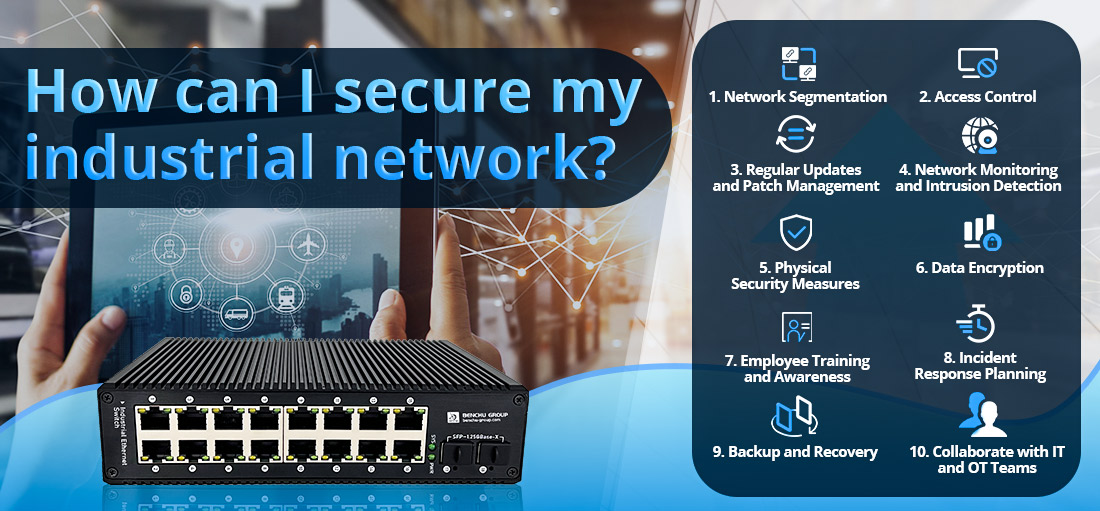 How can I secure my industrial network