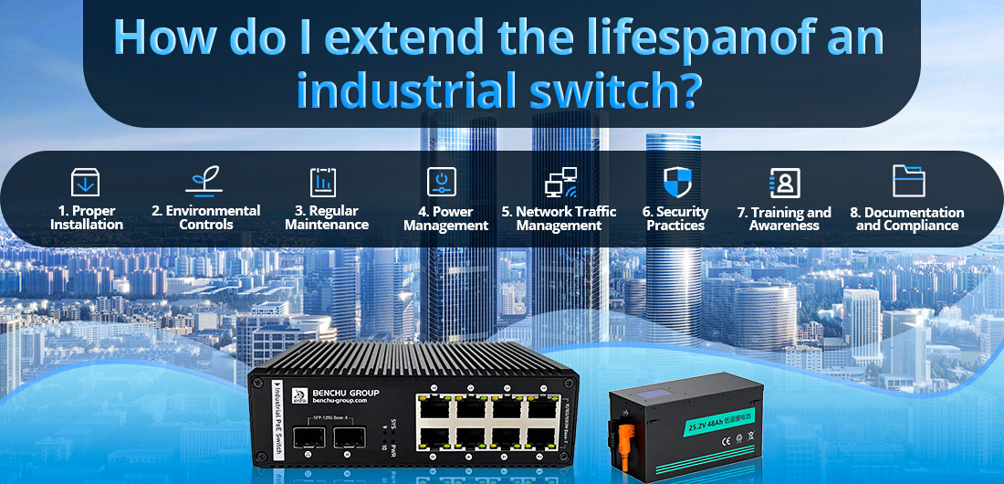 How do I extend the lifespan of an industrial switch