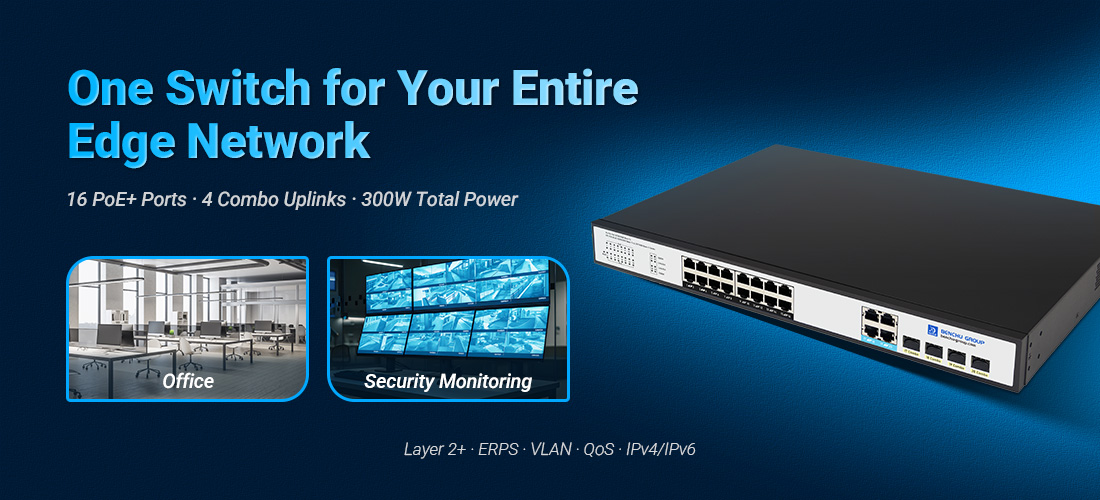 16 Port Full Gigabit Managed PoE Switch 16 Port Full Gigabit Managed PoE Switch