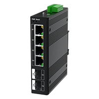 industrial 4 port web managed poe switch with 2 sfp uplink