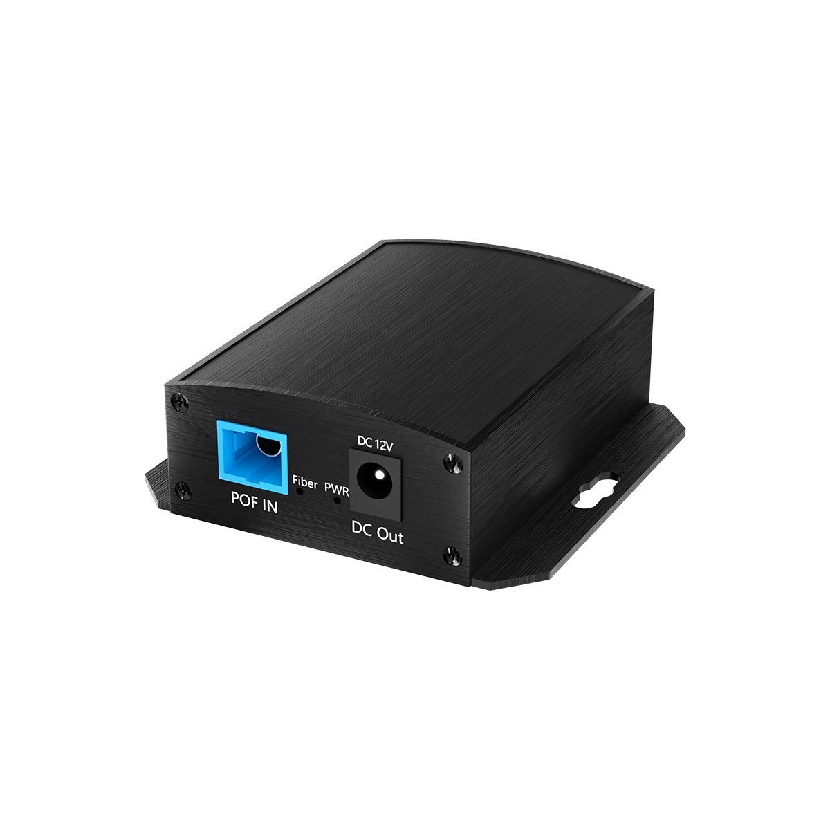 Power over Fiber Splitter (PoF) - Industrial Optical Receiver with SC Hybrid Connector, DC 12V & Gigabit RJ45 PoE Dual Output Terminal - Benchu Group
