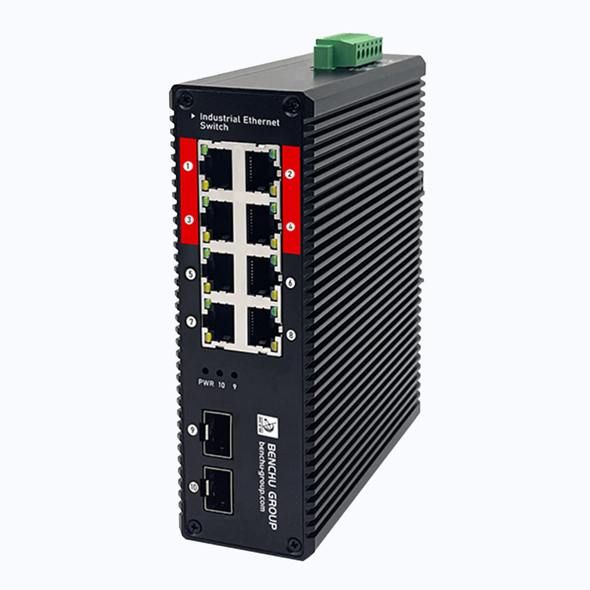 IES7211-8PGE2GF-4BT-DC Industrial PoE++ Switch