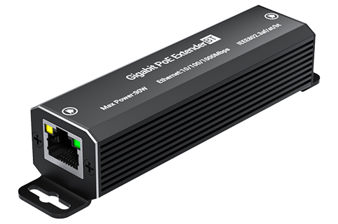 BENCHU POE-IEX01G-BT90 Industrial 90W Gigabit PoE Extender and Repeater with IP40 Metal Housing