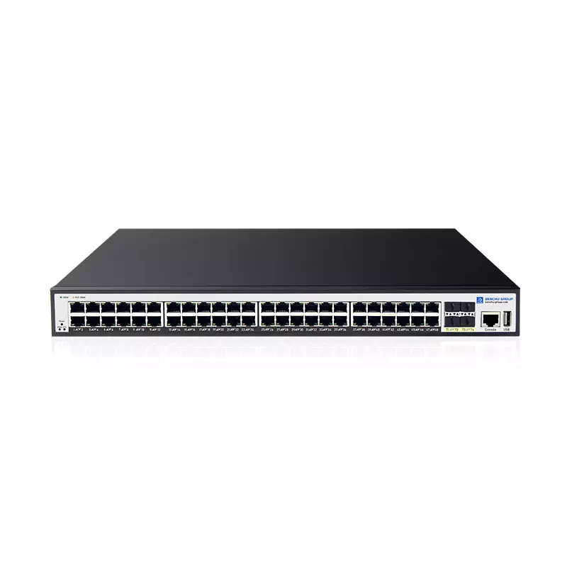 Managed 48 Port Gigabit PoE Switch with 4-10Gb SFP+ Uplink
