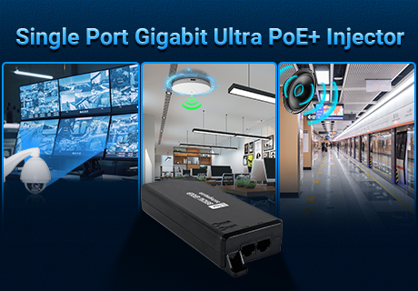 أطلقت مجموعة بنشو بنجاح جهاز حقن الطاقة فائق السرعة أحادي المنفذ بتقنية PoE+ طراز PSE102-GE-90W