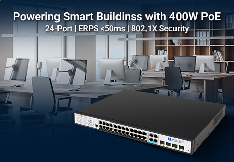 تقييم أداء جهاز SP7500-24PGE4GC-L2M: منظور باحث حول إدارة تقنية PoE عالية الكثافة