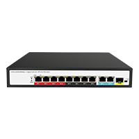 8 port 802.3bt poe switch with gigabit rj45 and sfp uplink