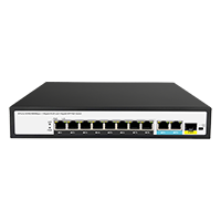 8 port gigabit poe switch with gigabit rj45 and sfp uplink
